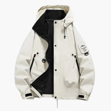 Unisex ski jacket with integrated hood and full zip