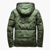 Men's hooded jacket with insulating lining