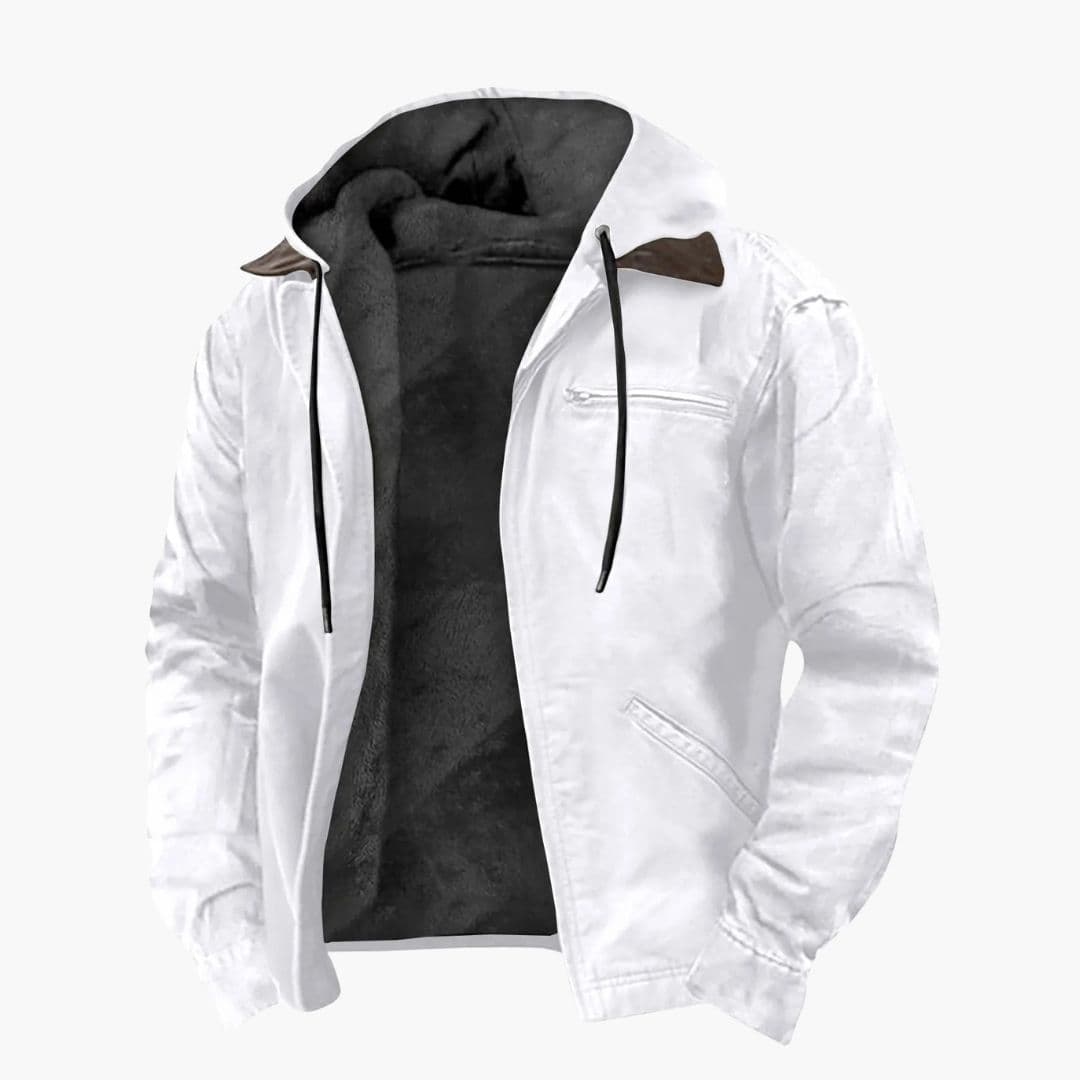 Men's hooded jacket with pockets