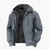 Men's hooded jacket with pockets