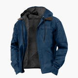 Men's hooded jacket with pockets