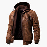 Men's hooded jacket with multiple pockets
