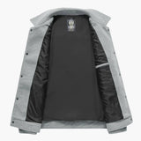 Men's jacket with pointed collar and flap pockets
