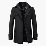 Men's jacket with buttons and zipper