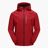 Men's jacket with hood and long sleeves