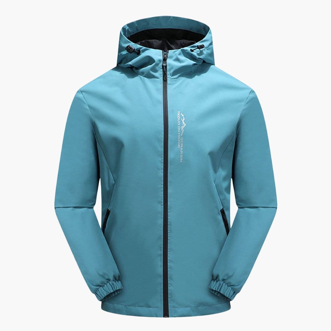 Men's jacket with hood and long sleeves