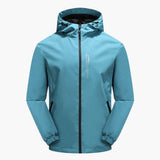 Men's jacket with hood and long sleeves