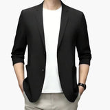 Men's jacket with slim fit and front buttons