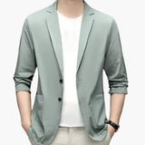 Men's jacket with slim fit and front buttons