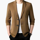 Men's jacket with slim fit and front buttons