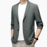 Men's jacket with slim fit and front buttons