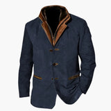 Men's jacket with button closure