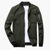 Men's spring jacket with zipper closure