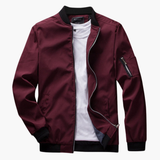 Men's spring jacket with zipper closure