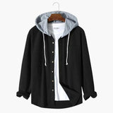 Men's corduroy jacket with hood