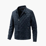 Men's quilted jacket with zipper closure