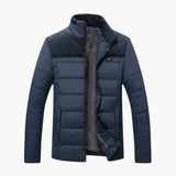 Men's quilted jacket with zippered pockets
