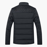 Men's quilted jacket with zippered pockets