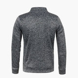 Men's zip-up jacket with stand-up collar