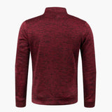 Men's zip-up jacket with stand-up collar
