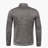Men's zip-up jacket with stand-up collar