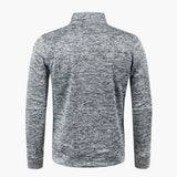 Men's zip-up jacket with stand-up collar