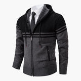 Men's zip-up jacket with long sleeves
