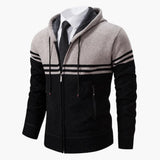 Men's zip-up jacket with long sleeves