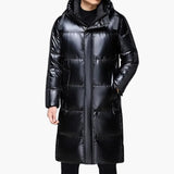 Long jacket for men with hood