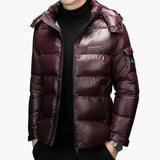 Quilted jacket for men with hood