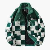 Men's fleece jacket with zipper closure