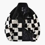 Men's fleece jacket with zipper closure