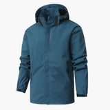 Unisex hoodie jacket with zipper closure