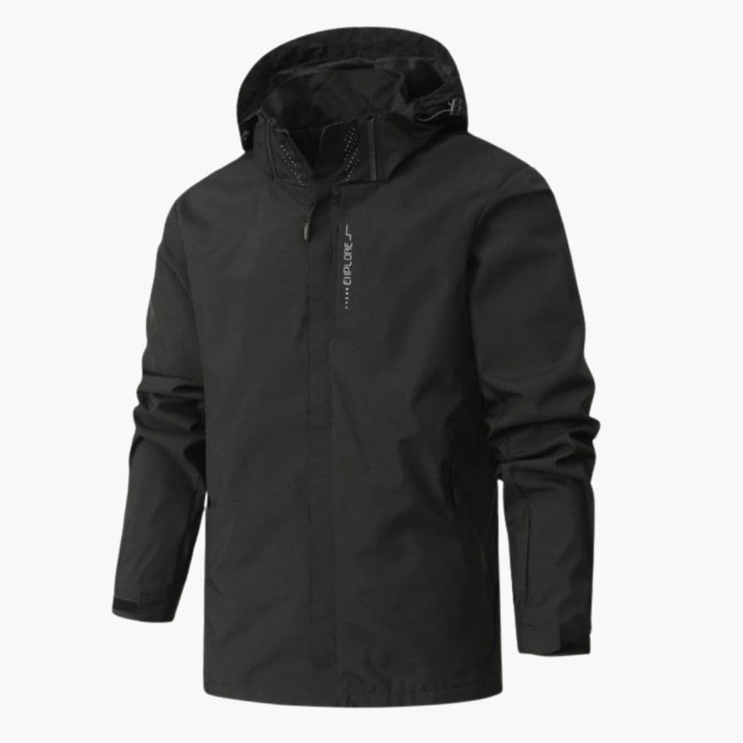 Unisex hoodie jacket with zipper closure