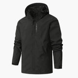 Unisex hoodie jacket with zipper closure