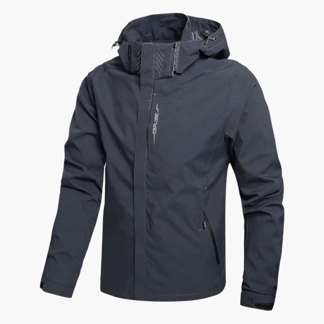 Unisex hoodie jacket with zipper closure
