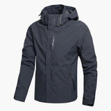 Unisex hoodie jacket with zipper closure