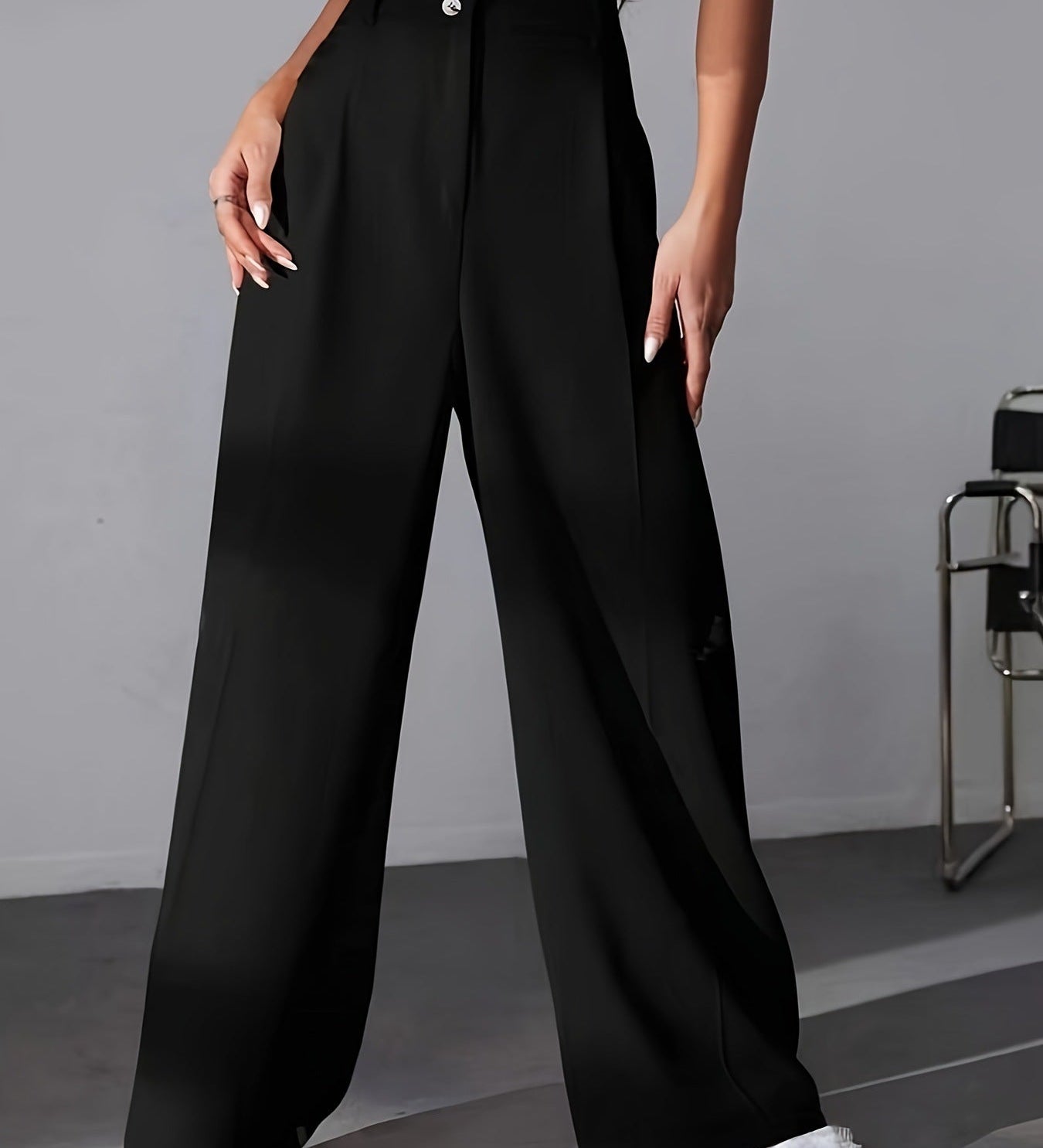 Arden Flow Tailored Wide-Leg Pants