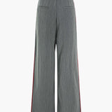 Striped High-Waist Trousers