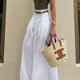 Elegant High-Waist Wide-Leg Trousers