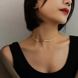 Solara Herringbone Necklace