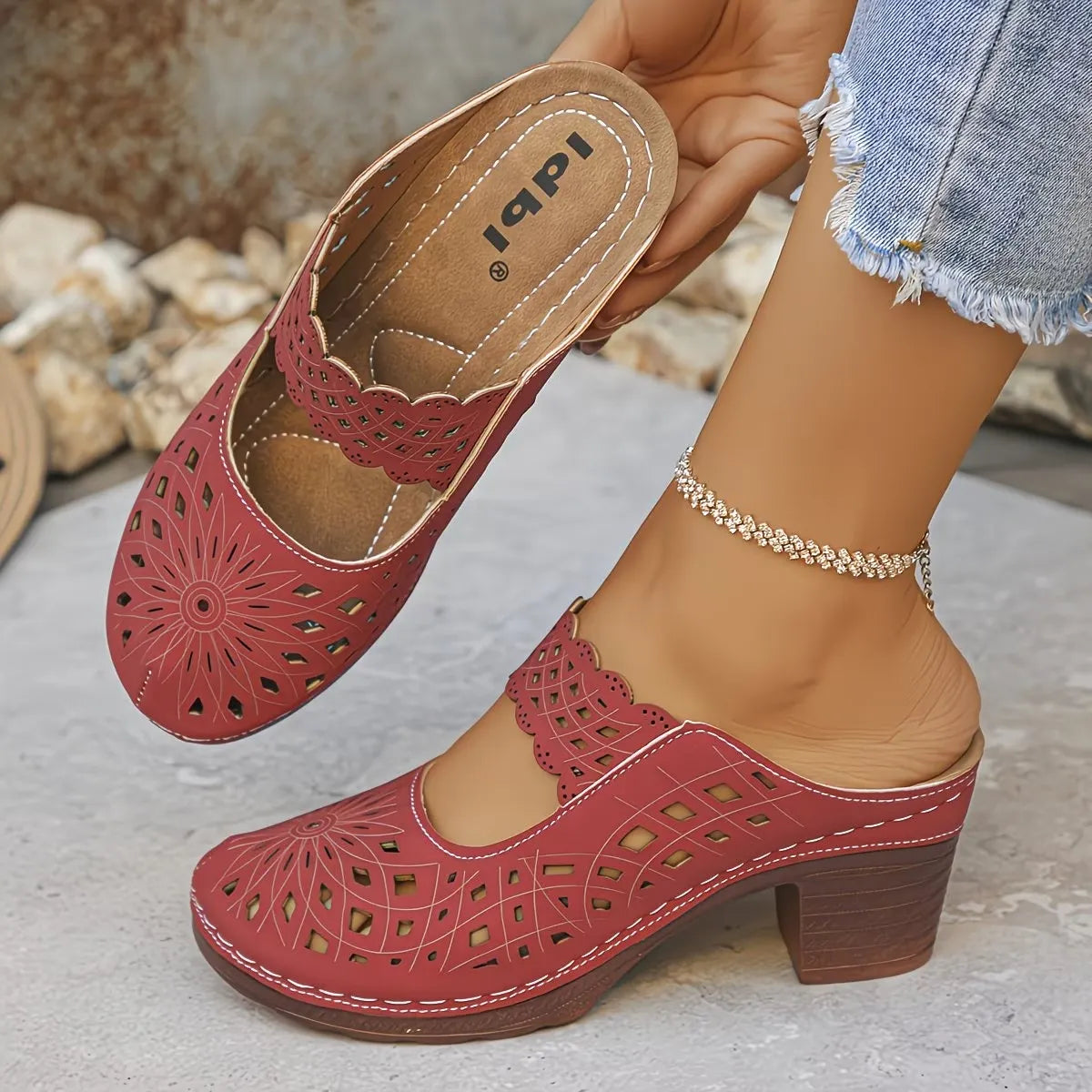Sienna | Cutout Heeled Sandals