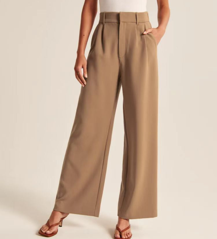 Vista Lane Tailored Wide-Leg Pants