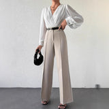Monarch Line Pleated High-Waist Pants