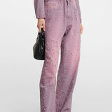 Nova Threaded Straight-Leg Jeans