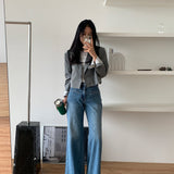Reve High-Rise Wide Leg Jeans