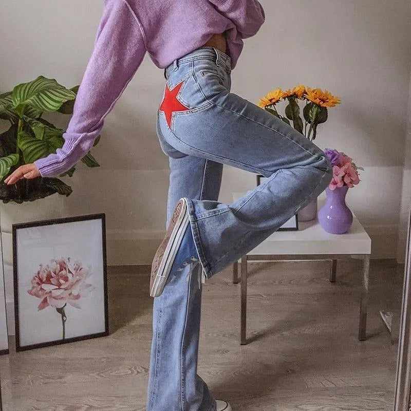 Hylda High-Waisted Seam Detail Jeans