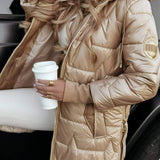 Harper – Elegant Winter Coat with Hood and Padding