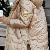 Harper – Elegant Winter Coat with Hood and Padding