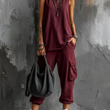 Valentina  - Flowy casual set with pockets